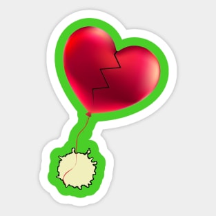 Love heart Sticker